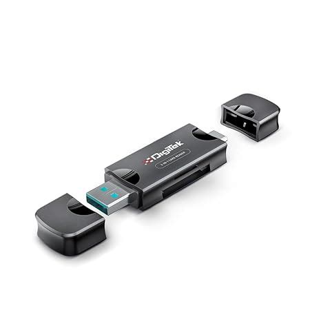 Digitek (DCR-007) USB-A 3.0 & Type C High-Speed Multi-Card Reader ...