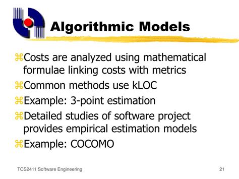 The Algorithm of Cost Modelling and Its Difficulties in Software Engineering 的图像结果