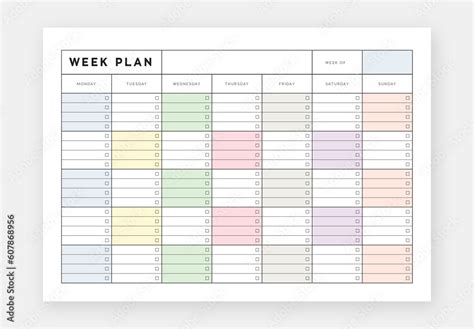 Weekly Planner Layout 的图像结果