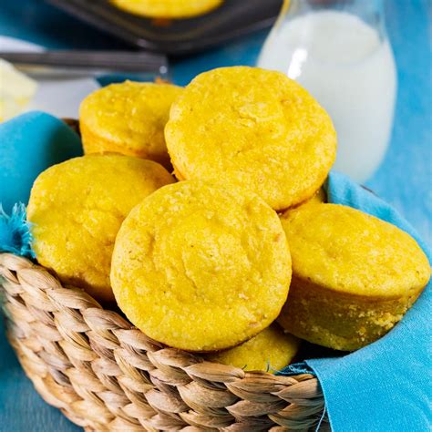 Creamed Corn Cornbread Muffins - Spicy Southern Kitchen