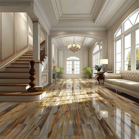 Waterproof Fireproof Spc Click Vinyl Plank Flooring with Underlay ...