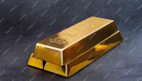 Premium Photo | Gold bullion bar on dark background Large cast ...