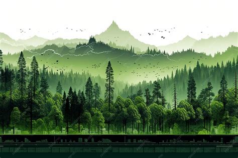 Pixel pastiche panorama pixel background photo | Premium AI-generated image