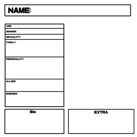Image result for Character Layout Sheet