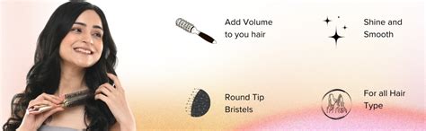 Buy Midazzle Premium Round Hair Brush for Styling, Detangling and ...