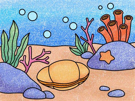 How To Draw An Underwater Ocean Scene
