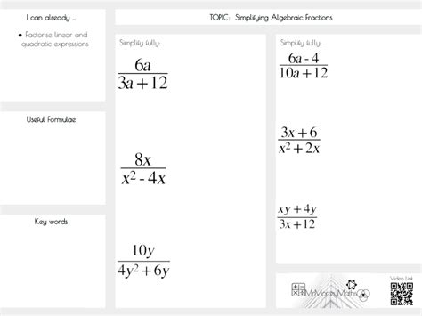 Simplifying Algebraic Fractions Addition Factorization 的图像结果