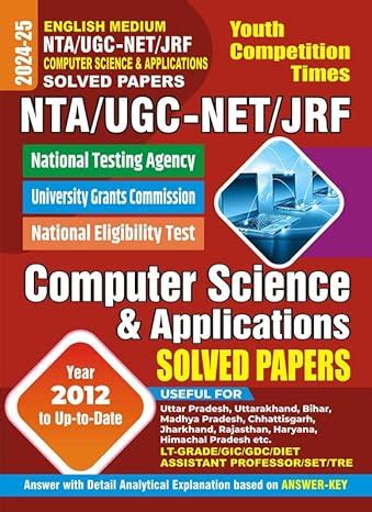 Buy English Medium NTA UGC NET COMPUTER SCIENCE & APPLICATIONS SOLVED ...