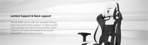 Vertagear Racing Series S-Line SL4000 Gaming Chair Black/White Edition ...