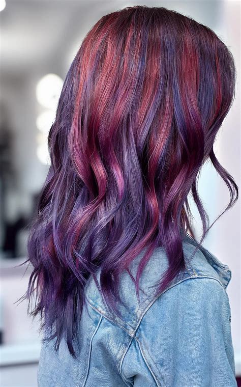 Red Purple Hair