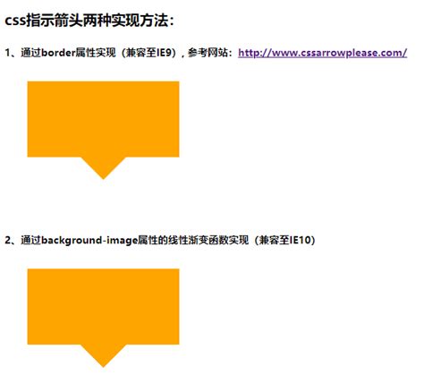 css指示箭头两种实现方法 - lylszo - 博客园