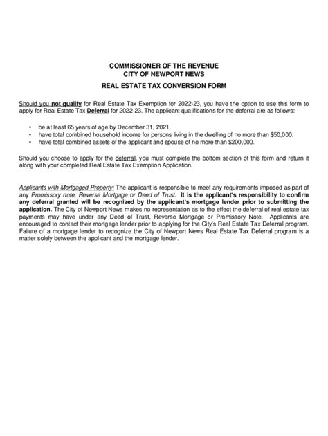 Fillable Online www.nnva.govDocumentCenterViewREAL ESTATE TAX ...