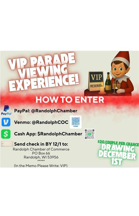 🎟️ VIP Experience Tickets: Randolph Holiday Parade 2025, Stark Street ...