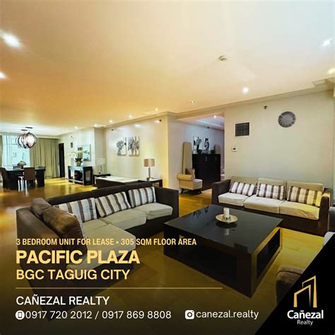 Pacific Plaza Tower 3 Bedroom at 305 SQM Floor Area, Fully Furnished w ...
