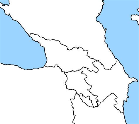 Blank Map Of The Caucasus