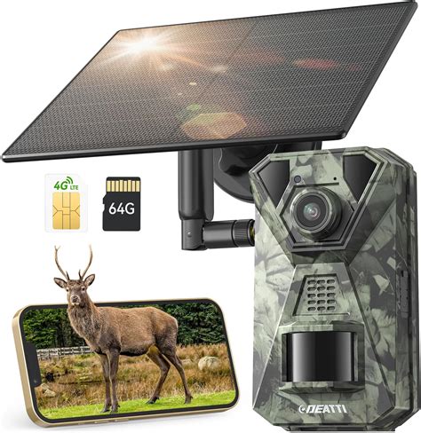 Amazon.com: CAMOVUE 4G LTE Cellular Trail Camera, 4K Ultra HD Live View ...
