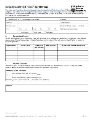 Geophysical Field Report - Alberta Energy Regulator Doc Template ...