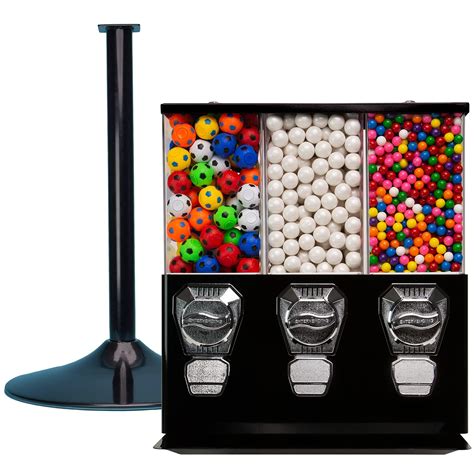 Vending Machine Commercial Gumball And Candy Machine With Stand Black ...