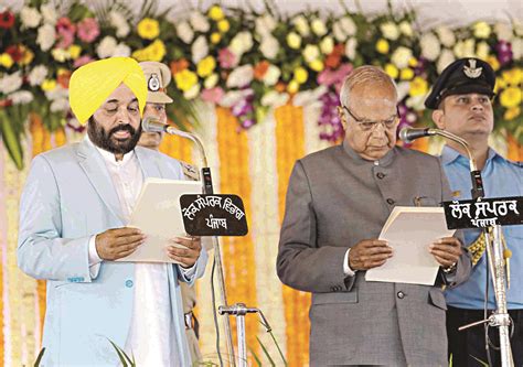 Bhagwant Mann sworn in as Punjab CM