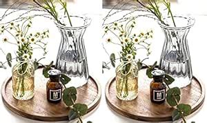 ETHOWEDEN Round Decorative Tray for Home Décor - 11x11 in inch Set of 2 ...