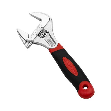 MAXPOWER Softgrip Adjustable Wrench 8-Inch, Shifter Movable Spanner ...