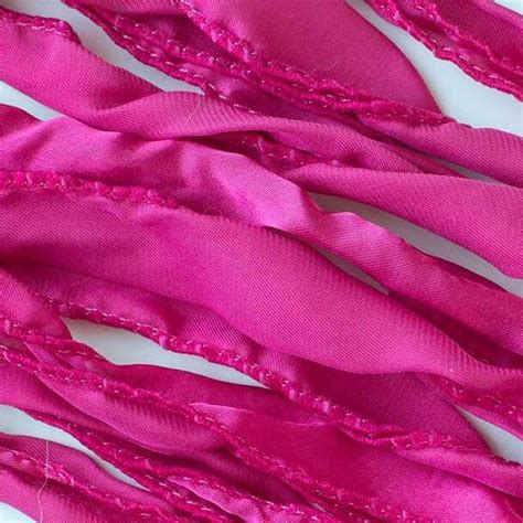Hand Dyed Silk / Chiffon Ribbon - 40 x 1 inch