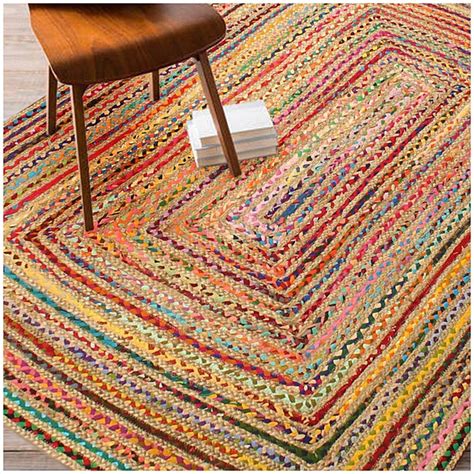 Buy Vikas Enterprise Braided Reversible Carpet for Bedroom Living Room ...