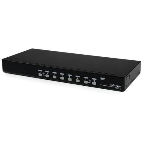 Startech.Com 8 Port 1U Rackmount USB KVM Switch with OSD SV831DUSBU | Zoro