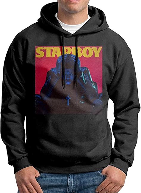 Amazon.com: Private Label Men's The Weeknd Starboy Hoodies Black: Clothing
