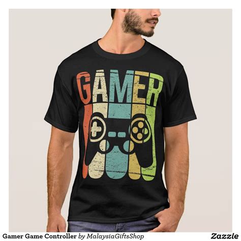 Gamer Game Controller T-Shirt | Zazzle | Mens tshirts, Gamer t shirt ...