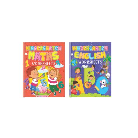 Kindergarten Worksheets (A Set of 2 Books)