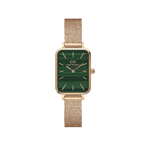 Quadro - Green square dial watch for women | DW