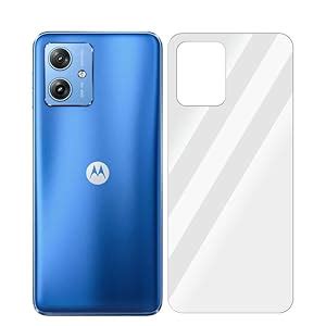 NEMIZI Back Screen Guard With Plan Transparent Pattern For Moto G54 5G ...