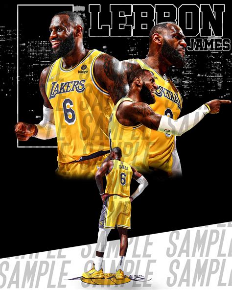 Lebron James Digital Art for Poster or T-shirt - Etsy