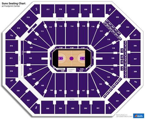 Footprint Center Seating Chart Rows - Seating-Chart.net