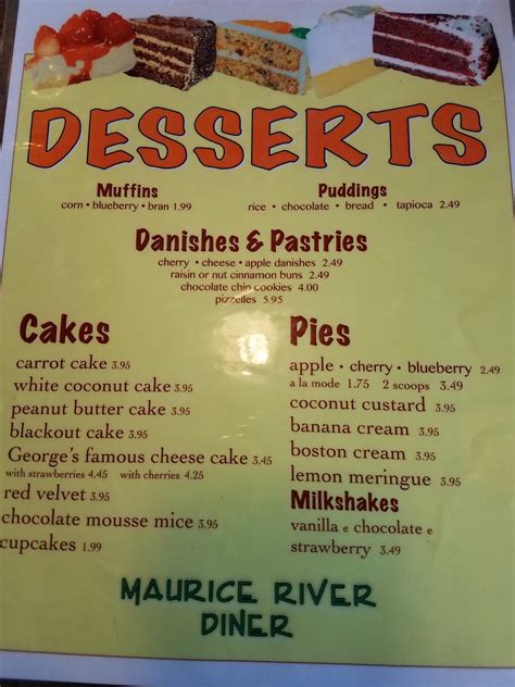 Menu at Maurice River Diner restaurant, Maurice River, NJ-47