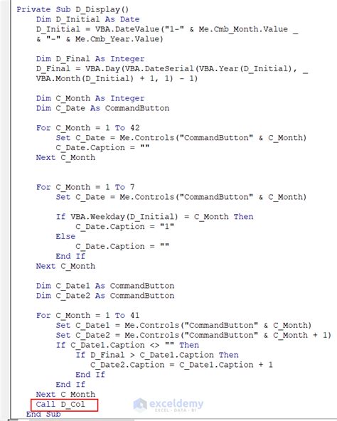 Image result for Making an Advanced Calendar Using VB