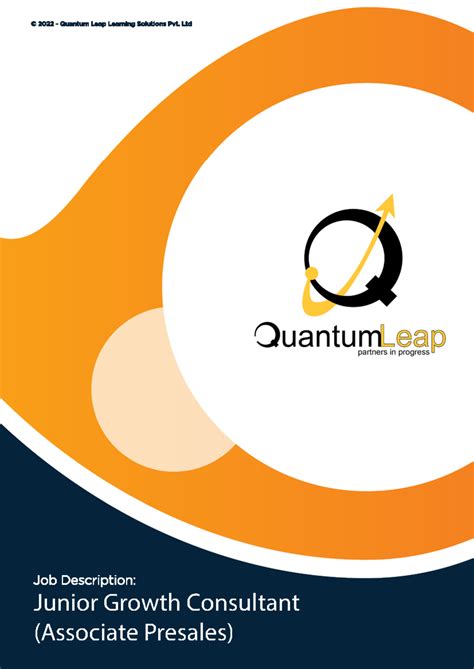 JD – Junior Growth Consultant (Associate Presales) - Junior Growth ...