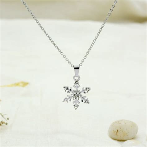 Buy Joker & Witch Let It Go Snow Flake Silver Necklace Online