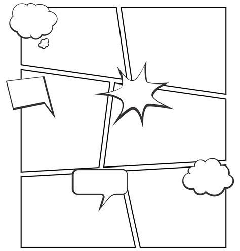 7 Best Images of Comic Strip Bubbles Printable - Comic Book Speech ...