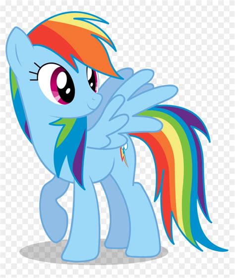 Rainbow Dash Vector - My Little Pony Rainbow Dash - Free Transparent ...