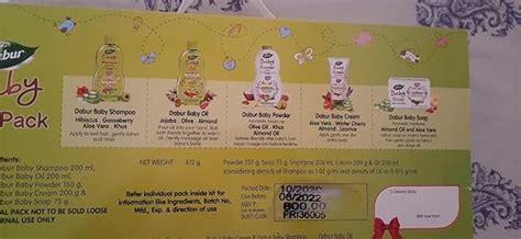 Dabur Baby Gift Pack (5 pieces) - Daily baby care essentials with No ...