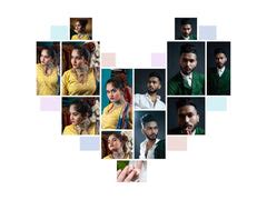 My Engagement Rings Layout Heart Photo Collage| Personalized collage ...