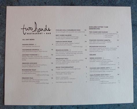 Tribeca Citizen | New Kid on the Block: Two Hands Restaurant & Bar