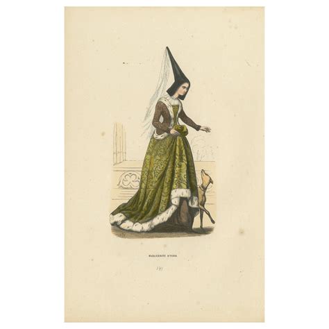 Elegance of the Past: Margaret of York in 'Costume du Moyen Âge', 1847 ...
