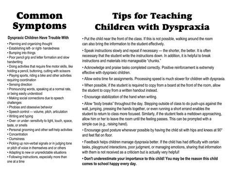 What teachers need to know about dyspraxia and apraxia of speech – Artofit