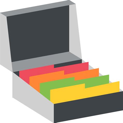 Image result for Colored Card File Box