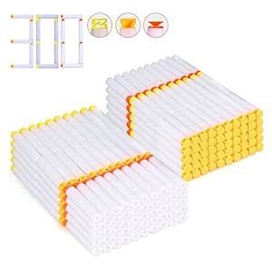 Buy VGEBY 300pcs Foam Bullets, 3 Style Soft Blaster Bullets For Nerf ...