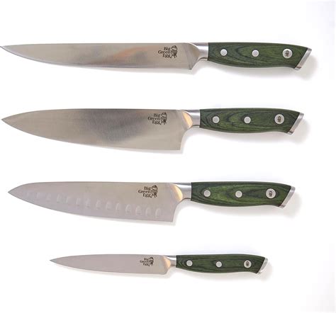 Amazon.com: Big Green Egg Culinary Chef Knife Set (4 piece) with Case ...