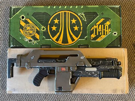 Aliens Pulse Rifle Nerf Repaint : r/nerfmods